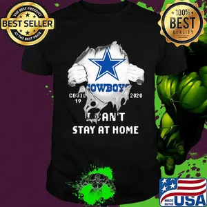 Blood insides dallas cowboys covid-19 2020 i can't stay at home shirt
