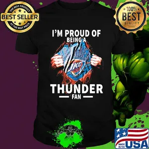 Blood insides I'm proud of being a oklahoma city thunder fan shirt