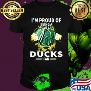 Blood insides I'm proud of being a oregon ducks fan shirt