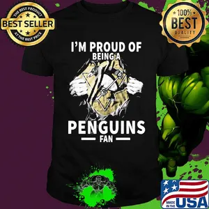 Blood insides i'm proud of being a pittsburgh penguins fan shirt