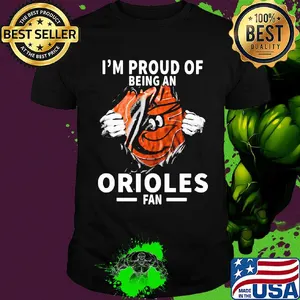 Blood insides I'm proud of being abaltimore orioles fan shirt