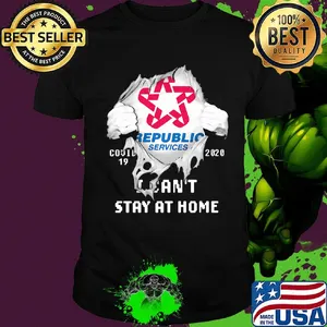 Blood insides republic services covid-19 2020 i can't stay at home shirt