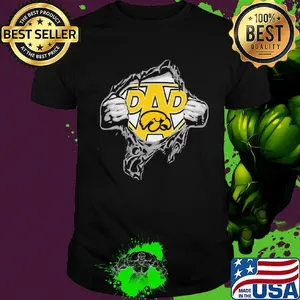 Blood insides superman iowa hawkeyes football shirt