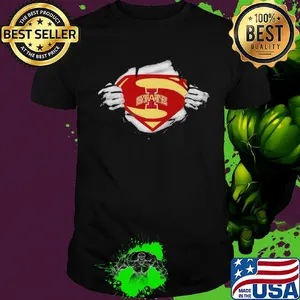 Blood insides superman iowa state cyclones football shirt