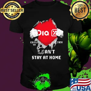Blood insides supermercados dia covid-19 2020 I can't stay at home shirt