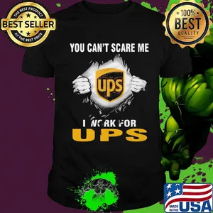Blood insides ups you can't scare me i work for ups shirt