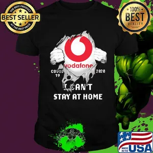 Blood insides vodafone covid-19 2020 i can't stay at home shirt