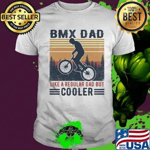 Bmx dad like a regular dad but cooler happy father's day vintage retro shirt