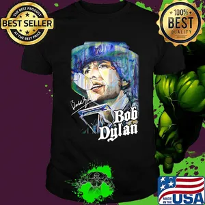 Bob dylan signature art shirt