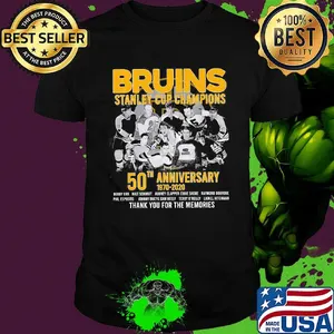 Boston bruins hockey stanley cup champions 50th anniversary 1970 2020 thank you for the memories shirt