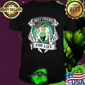 Boston celtics best friend for life skeleton shirt