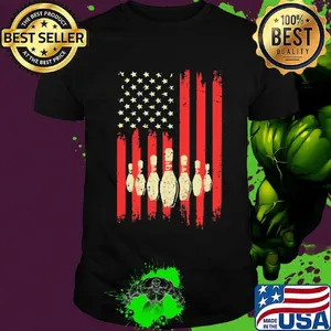 Bowling American Flag Independence Day Shirt