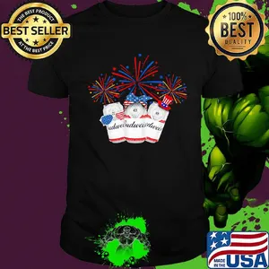 Budweiser beer firework america 4th of july independence day shirt