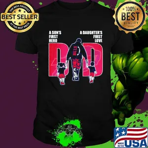 Buffalo bills football a son's first hero a daughter's first love dad father's day shirt