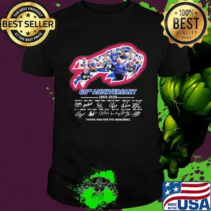 Buffalo bulls 60th anniversary 1960 2020 thank you for the memories signatures shirt