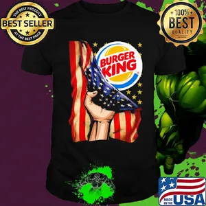 Burger king american flag independence day shirt