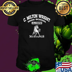 C. Milton wright high school alumni mustangs horse shirt