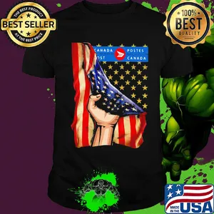 Canada postes american flag independence day shirt