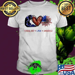 Cavalier love america 4th of july independence day shirt