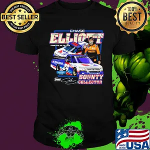 Chase elliott charlotte bounty collector signature shirt