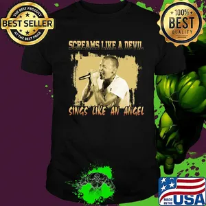 Chester bennington screams like a devil sings like an angel shirt