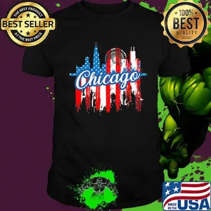 Chicago American flag independence day shirt