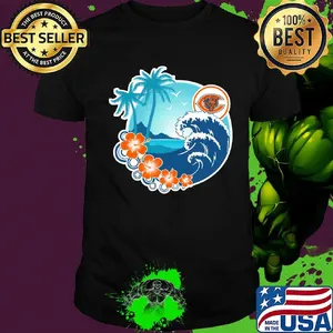 Chicago bears holiday beach flowers shirt