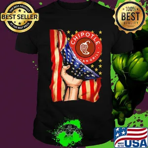 Chipotle mexican grill american flag independence day shirt