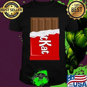 Chocolate kitkat bar funny halloween outfit cosplay shirt
