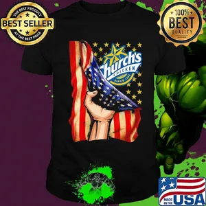 Church's chicken american flag independence day shirt
