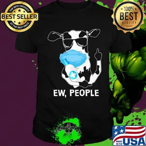 Cow mask hug soap ew people shirt