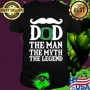 Dad the man the myth the legend oregon ducks happy father's day beard shirt