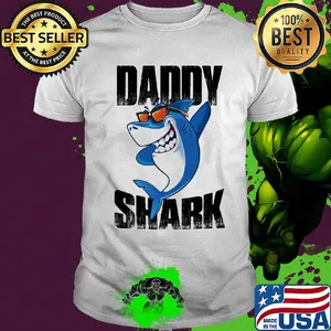 Daddy shark happy father's day shirt