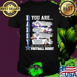 Dallas cowboys daddy you are as strong as witten as fast as elliott as intelligent as prescott football shirt