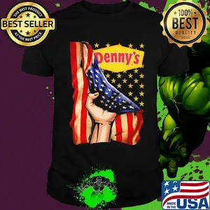 Denny's american flag independence day shirt