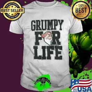 Disney adult dwarfs grumpy for life shirt