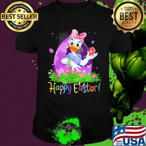 Disney daisy duck happy easter flowers shirt