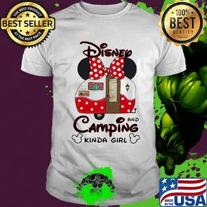 Disney minnie mouse and camping kinda girl shirt