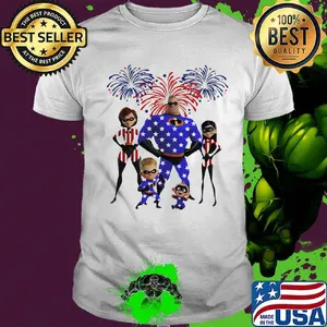 Disney mr. Incredible firework america 4th of july independence day shirt