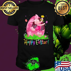 Disney piglet happy easter flowers shirt