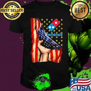 Domino's american flag independence day shirt