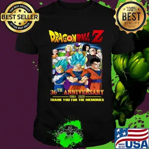 Dragon ball 7 36th anniversary 1984 2020 thank you for the memories shirt