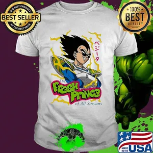 Dragon ball 7 the fresh prince of all saiyans shirt