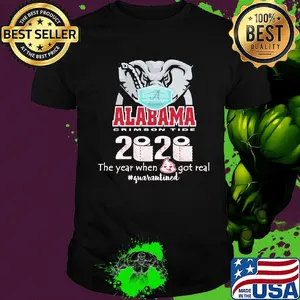 Elephant mask alabama crimson tide 2020 the year when shit got real quarantined toilet paper shirt