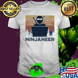 Engineer ninjaneer vintage retro shirt