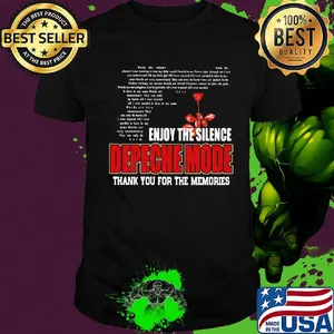 Enjoy the silence depeche mode thank you for the memories shirt