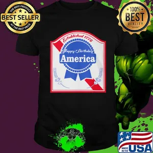 Established 1776 happy birthday america flag shirt