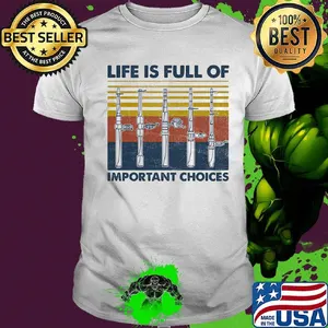 Fishing scale life is full of important choice vintage retro shirt
