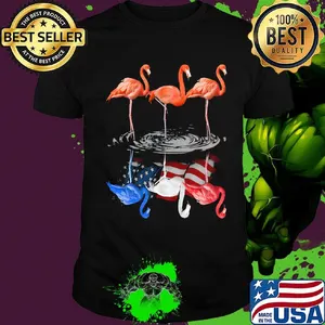 Flamingo With Special Shadow Independence Day Shirt