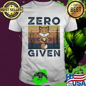 Fox yoga zero given vintage retro shirt
